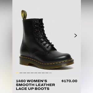 Dr. Martens 1460 black smooth leather docs